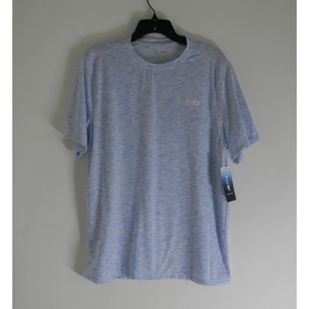 Silver Bait Fishing Shirt Blue Mens Size M UPF 50+ Moisture Wicking Sunshirt NWT
